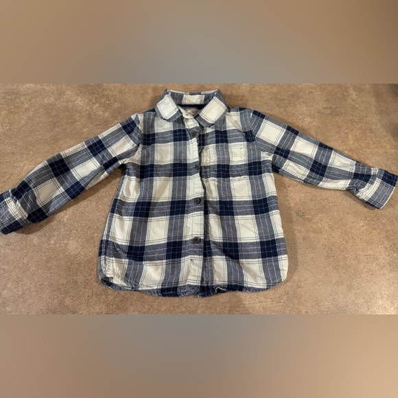 CAT&JACK- 3T Toddler Plaid Button Down Shirt - Picture 1 of 4